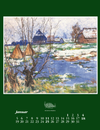 Kunstkalender 2026, Januar